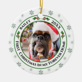 Eerste Kerstmis in mijn Forever Home Pet Ornament (Voorkant)