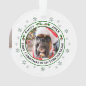 Eerste Kerstmis in mijn Forever Home Pet Ornament (achterkant)