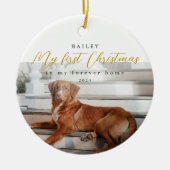Eerste Kerstmis in My Forever Home Pet Ceramic Orn Keramisch Ornament (Voorkant)