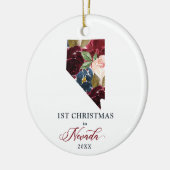 Eerste Kerstmis in Nevada - gepersonaliseerd nieuw Keramisch Ornament (Links)