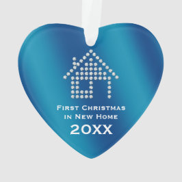 Eerste Kerstmis in New Home 20XX | Uw foto Ornament