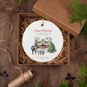 Eerste Kerstmis in New Home | 3 Kinderen Familie Keramisch Ornament