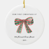 Eerste Kerstmis in New Home - Adres Ornament (Achterkant)