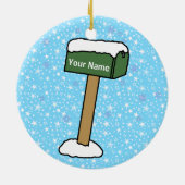 Eerste Kerstmis in New Home Keramisch Ornament (Achterkant)