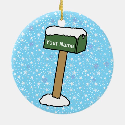 Eerste Kerstmis in New Home Keramisch Ornament (Achterkant)