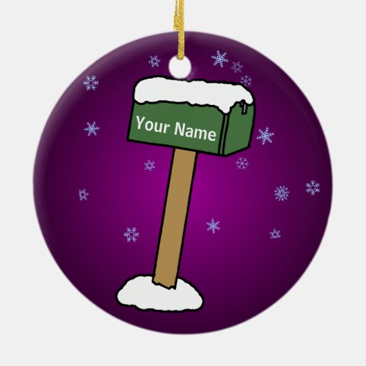 Eerste Kerstmis in New Home Keramisch Ornament (Achterkant)