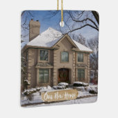 Eerste Kerstmis in New Home Keramisch Ornament (Rechts)