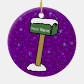 Eerste Kerstmis in New Home Keramisch Ornament (Achterkant)