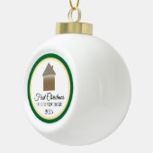 Eerste Kerstmis in New Home Keramische Bal Ornament (Rechts)