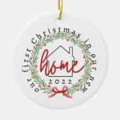 Eerste Kerstmis in New Home Ornament (Voorkant)