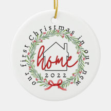 Eerste Kerstmis in New Home Ornament