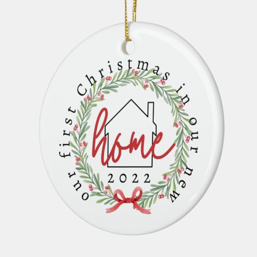 Eerste Kerstmis in New Home Ornament (Links)