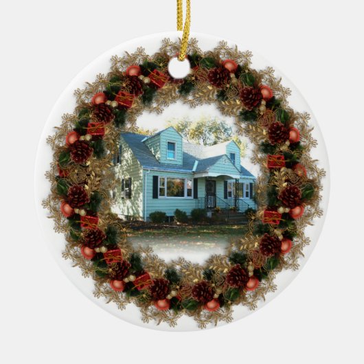 Eerste Kerstmis in New Home ornament (Voorkant)