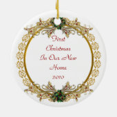 Eerste Kerstmis in New Home ornament (Achterkant)