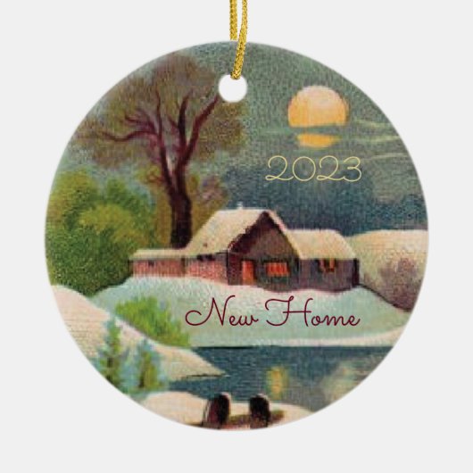 Eerste Kerstmis in New Home Ornament (Voorkant)