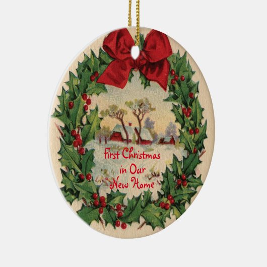 Eerste Kerstmis in New Home Ornament (Rechts)