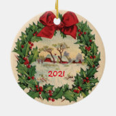 Eerste Kerstmis in New Home Ornament (Achterkant)