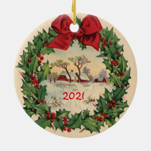 Eerste Kerstmis in New Home Ornament (Achterkant)