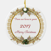 Eerste Kerstmis in New Home ornament (Achterkant)