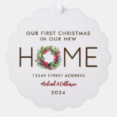 Eerste Kerstmis in New Home - Ornament Kaart (Voorkant)