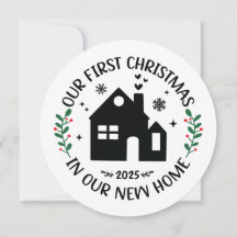 Eerste Kerstmis in New Home Persoonlijke Kerstmis