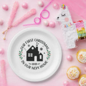 Eerste Kerstmis in New Home Persoonlijke Kerstmis Papieren Bordje (Feest)