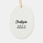 Eerste Kerstmis in New House Keramisch Ornament (Achterkant)