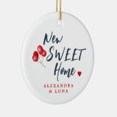 Eerste Kerstmis in nieuwe persoonlijke foto's en n Keramisch Ornament (Rechts)