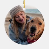 Eerste Kerstmis in nieuwe persoonlijke foto's en n Keramisch Ornament (Achterkant)