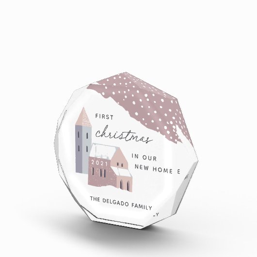 Eerste Kerstmis in ons nieuwe Home AcrylBlock Fotoblokken (Rechts)