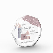 Eerste Kerstmis in ons nieuwe Home AcrylBlock Fotoblokken (Links)