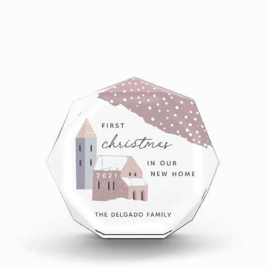 Eerste Kerstmis in ons nieuwe Home AcrylBlock Fotoblokken (Voorkant)