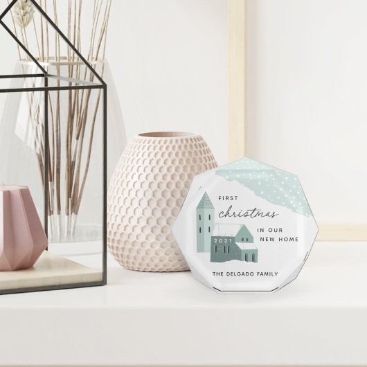 Eerste Kerstmis in ons nieuwe Home AcrylBlock Fotoblokken