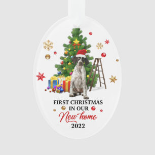 Eerste Kerstmis in ons nieuwe Huis 2022   Cute gif Ornament