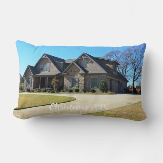 Eerste Kerstmis in ons nieuwe huis, fotokussen Kussen (Voorkant)