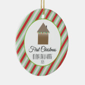 Eerste Kerstmis in ons nieuwe huis Keramisch Ornament (Rechts)