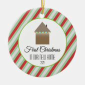 Eerste Kerstmis in ons nieuwe huis Keramisch Ornament (Voorkant)
