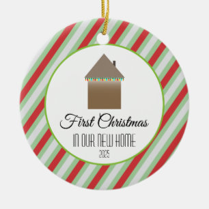 Eerste Kerstmis in ons nieuwe huis Keramisch Ornament