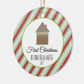 Eerste Kerstmis in ons nieuwe huis Keramisch Ornament (Links)