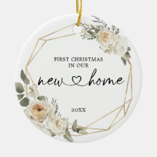 Eerste Kerstmis in ons nieuwe huis Keramisch Ornament