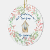 Eerste Kerstmis in ons nieuwe huis Keramisch Ornament (Links)