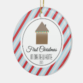 Eerste Kerstmis in ons nieuwe huis Keramisch Ornament (Links)