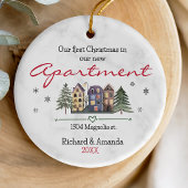 Eerste Kerstmis in ons nieuwe schattige appartemen Keramisch Ornament