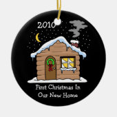 Eerste Kerstmis in ons nieuwe startpunt 2010 (Cabi Keramisch Ornament (Voorkant)