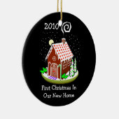 Eerste Kerstmis in ons nieuwe startpunt 2010 (ontb Keramisch Ornament (Rechts)