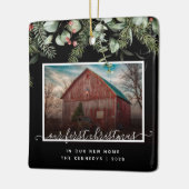 Eerste Kerstmis in ons nieuwe startpunt 2 Foto Gre Keramisch Ornament (Links)