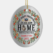 Eerste Kerstmis in ons nieuwe thuis Keramisch Ornament (Rechts)