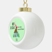 Eerste Kerstmis in ons nieuwe thuis Keramische Bal Ornament (Rechts)