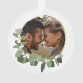Eerste Kerstmis in ons nieuwe thuis | Monogram Wre Ornament (achterkant)