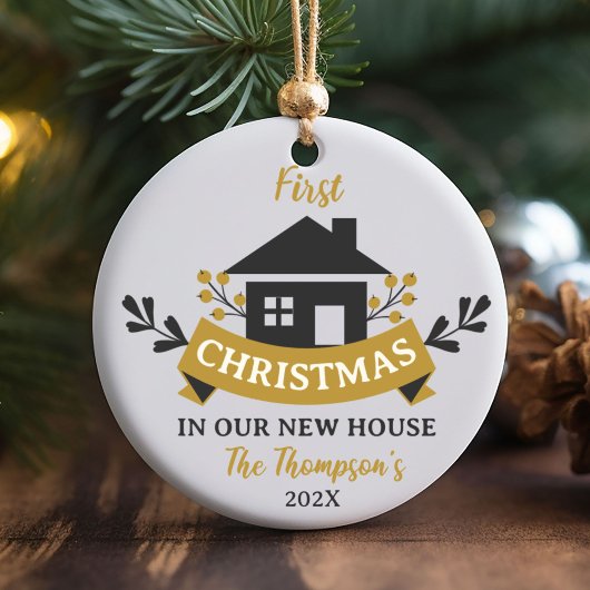 Eerste Kerstmis in ons nieuwe thuis Ornament